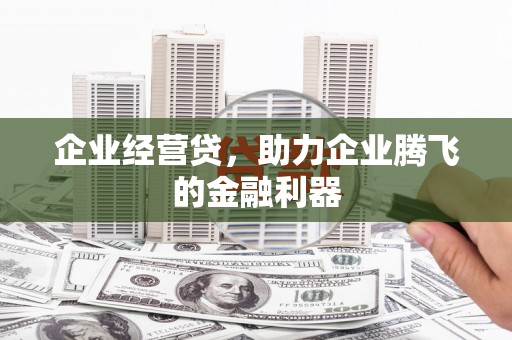 通山企业经营贷，助力企业腾飞的金融利器