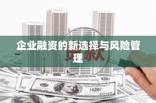 崇信企业融资的新选择与风险管理