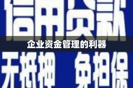 广平企业资金管理的利器